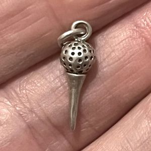 🌟Sterling Silver Golf Ball & Tee signed